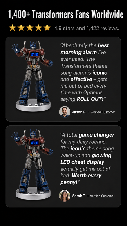 RollOut™ — Optimus Prime Alarm Clock